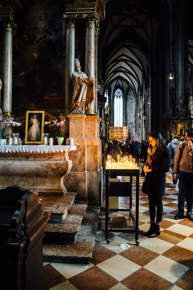 Inside St Stephensdom Cathedral