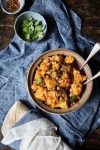 Simplified Cauliflower And Potato Curry "Aloo Gobi" - Vikalinka