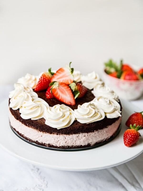 Cake on a cake stand