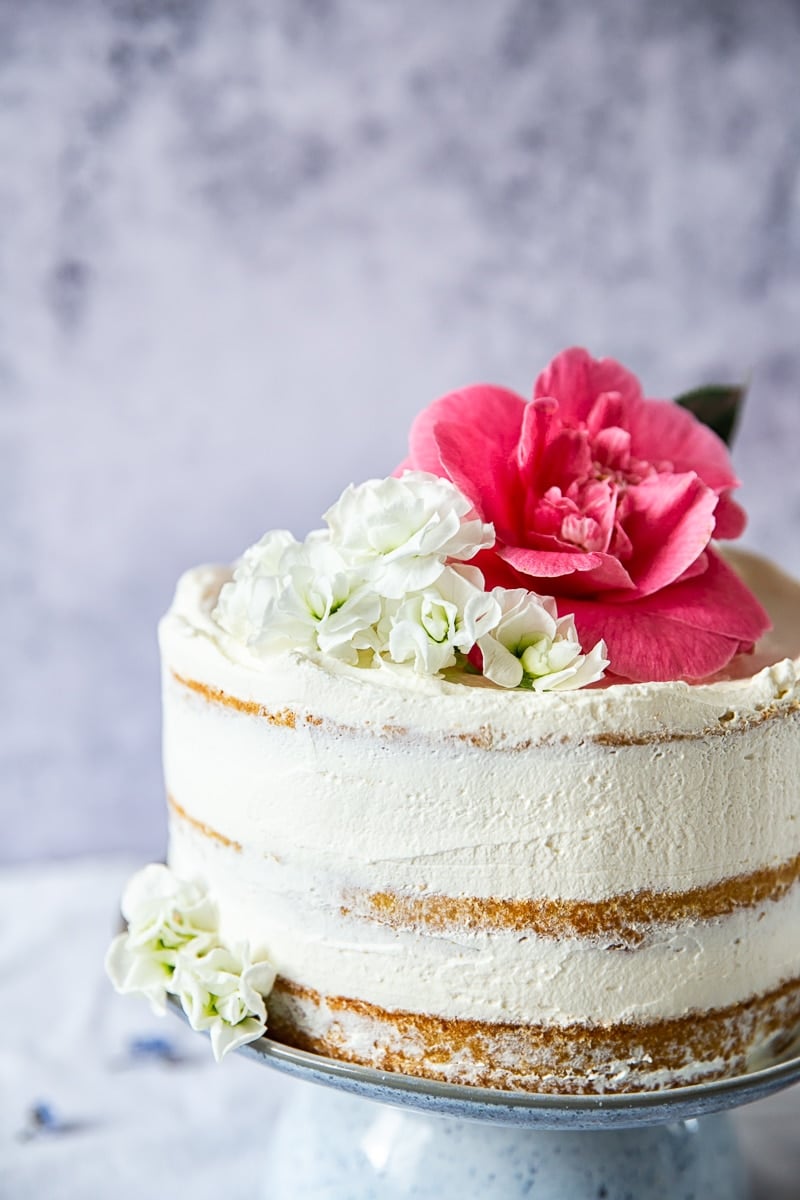 Simple Elderflower and Lime Drizzle Cake