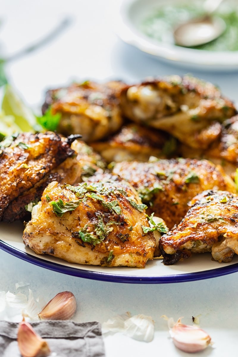 Summer Party Mojito Grilled Chicken Thighs - Vikalinka