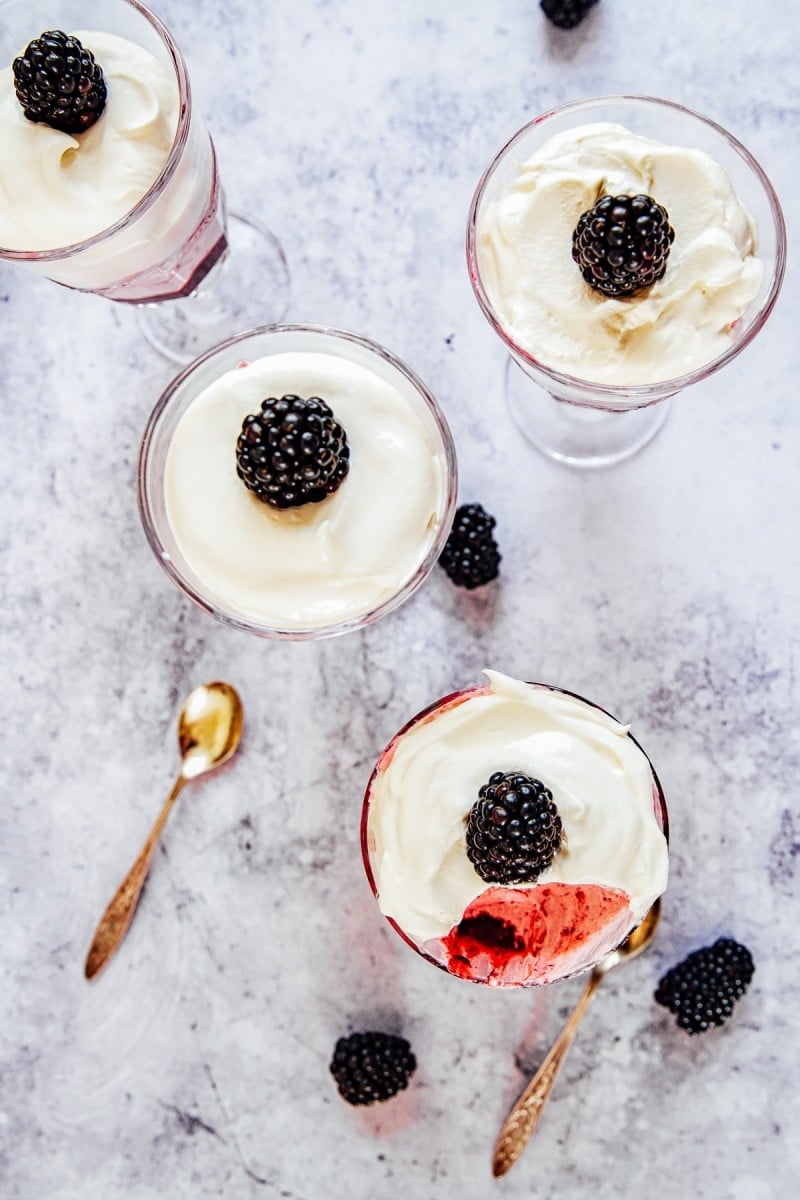 Layered Blackberry Fool