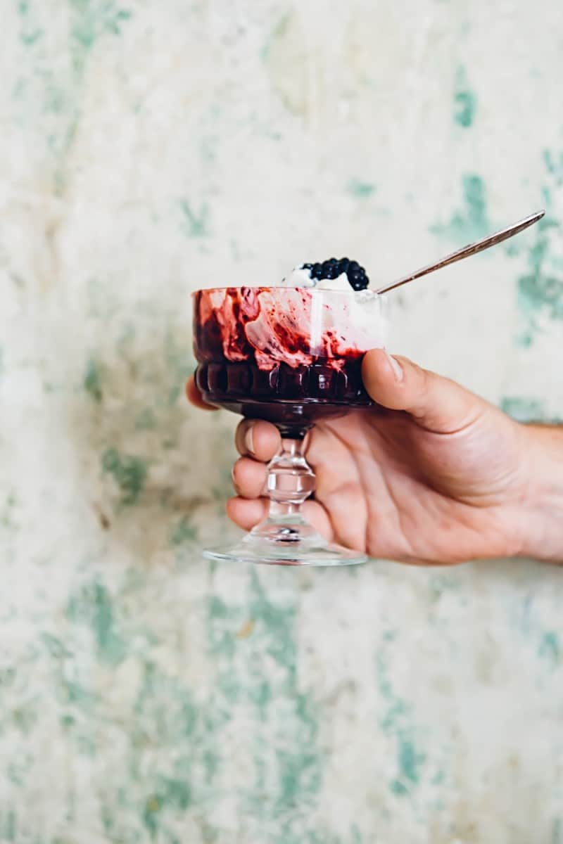 Layered Blackberry Fool 