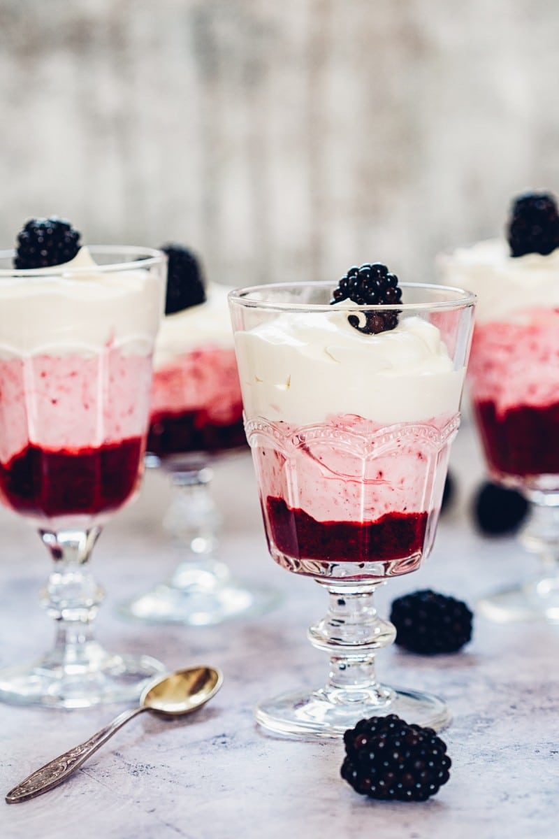 Layered Blackberry Fool 