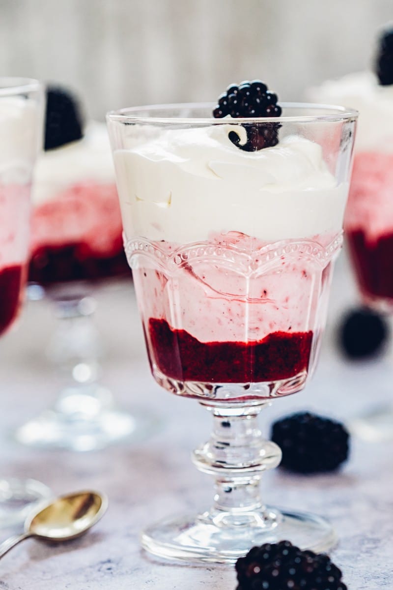 Layered Blackberry Fool 