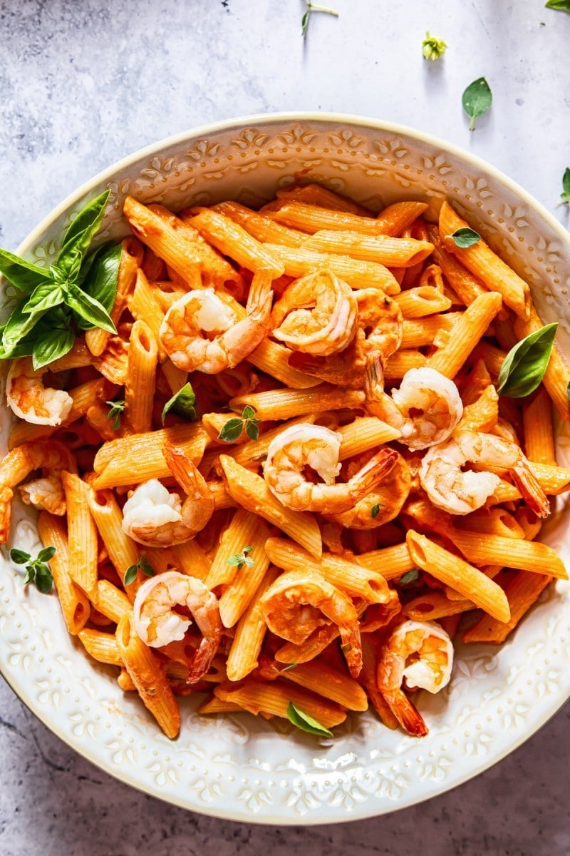 Penne with deals shrimp