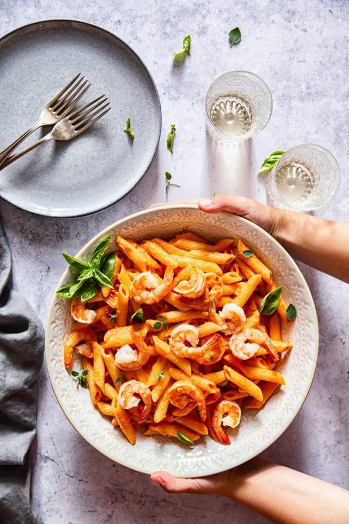 Shrimp Penne alla Vodka (Video Recipe) Vikalinka