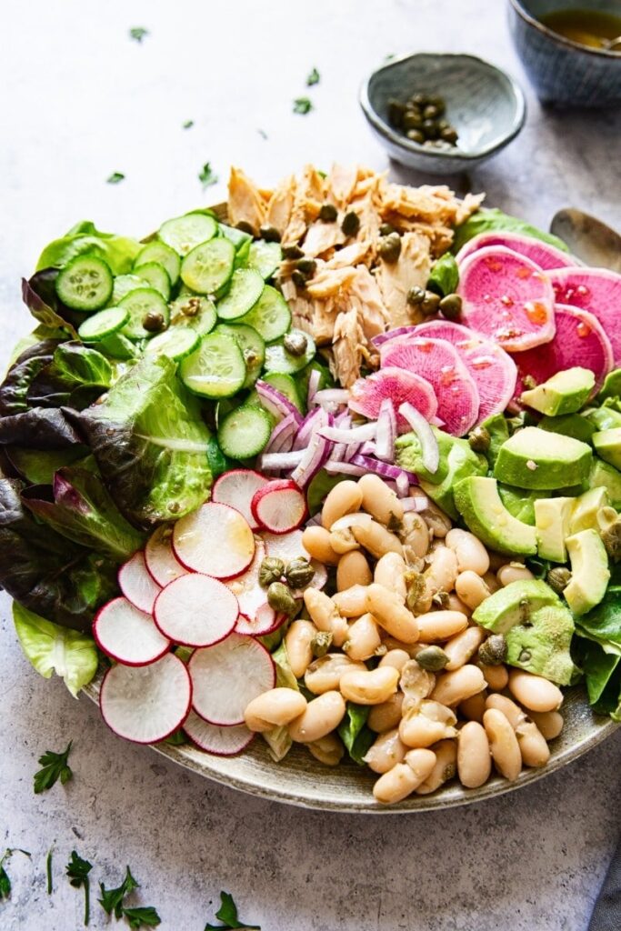 Healthy Tuna Salad in a bowl