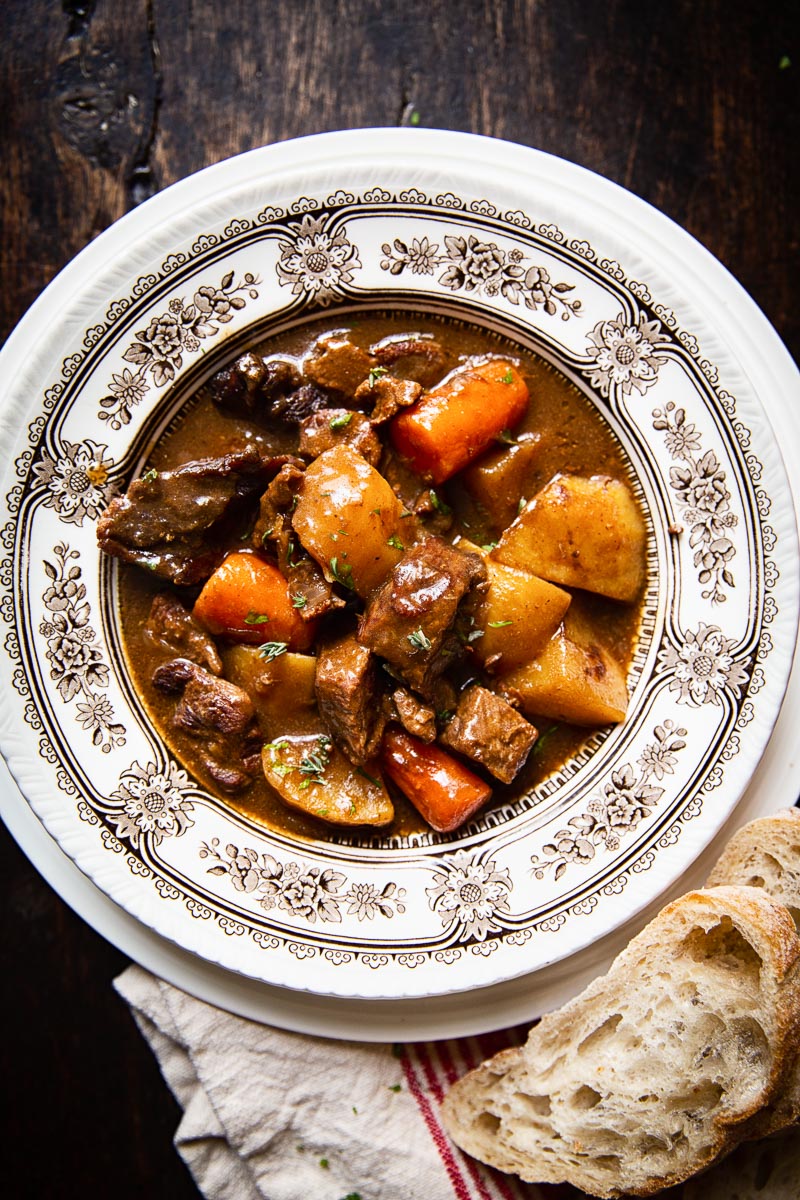 Irish Beef Stew in a bowl