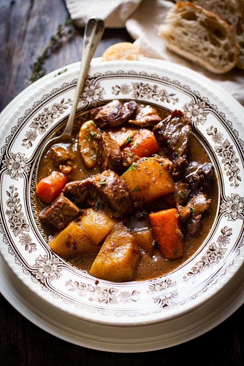 Irish Beef Stew in a bowl