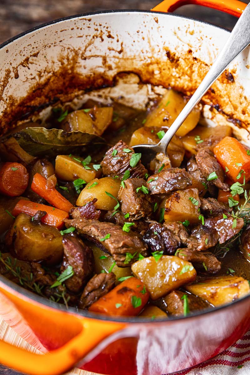 Irish Beef Stew in Dutch Oven