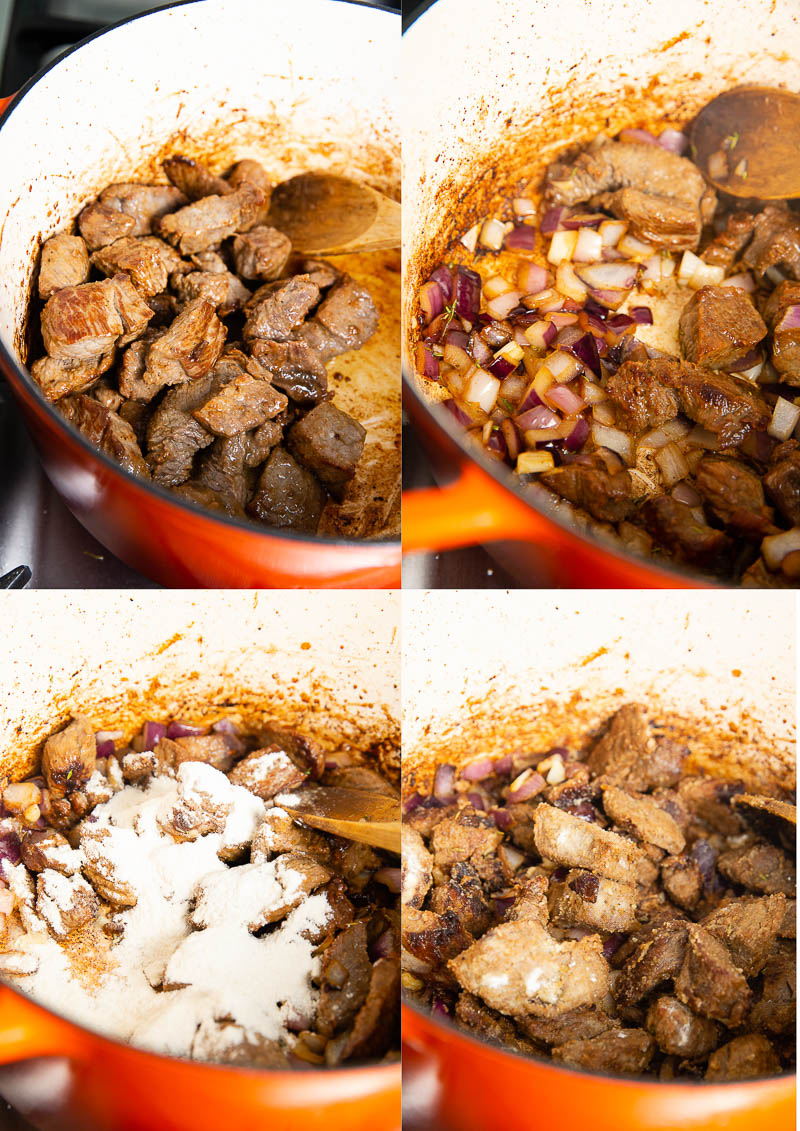 Irish Beef Stew process photos
