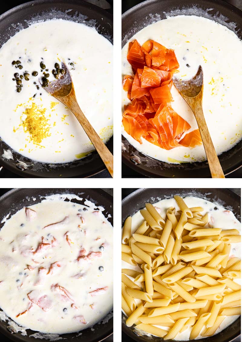 Smoked Salmon Soft Cheese Pasta Recipe Image Of Food Recipe