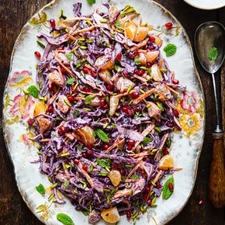 Festive Red Cabbage Slaw