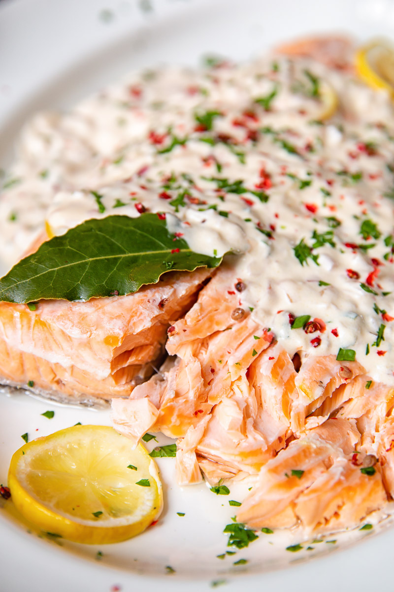 Oven Roasted Salmon with Pink Peppercorn Sauce - A Spicy Perspective