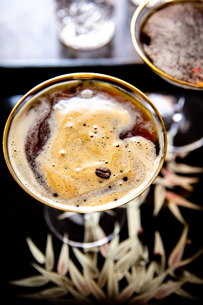 Espresso Martini from the top down