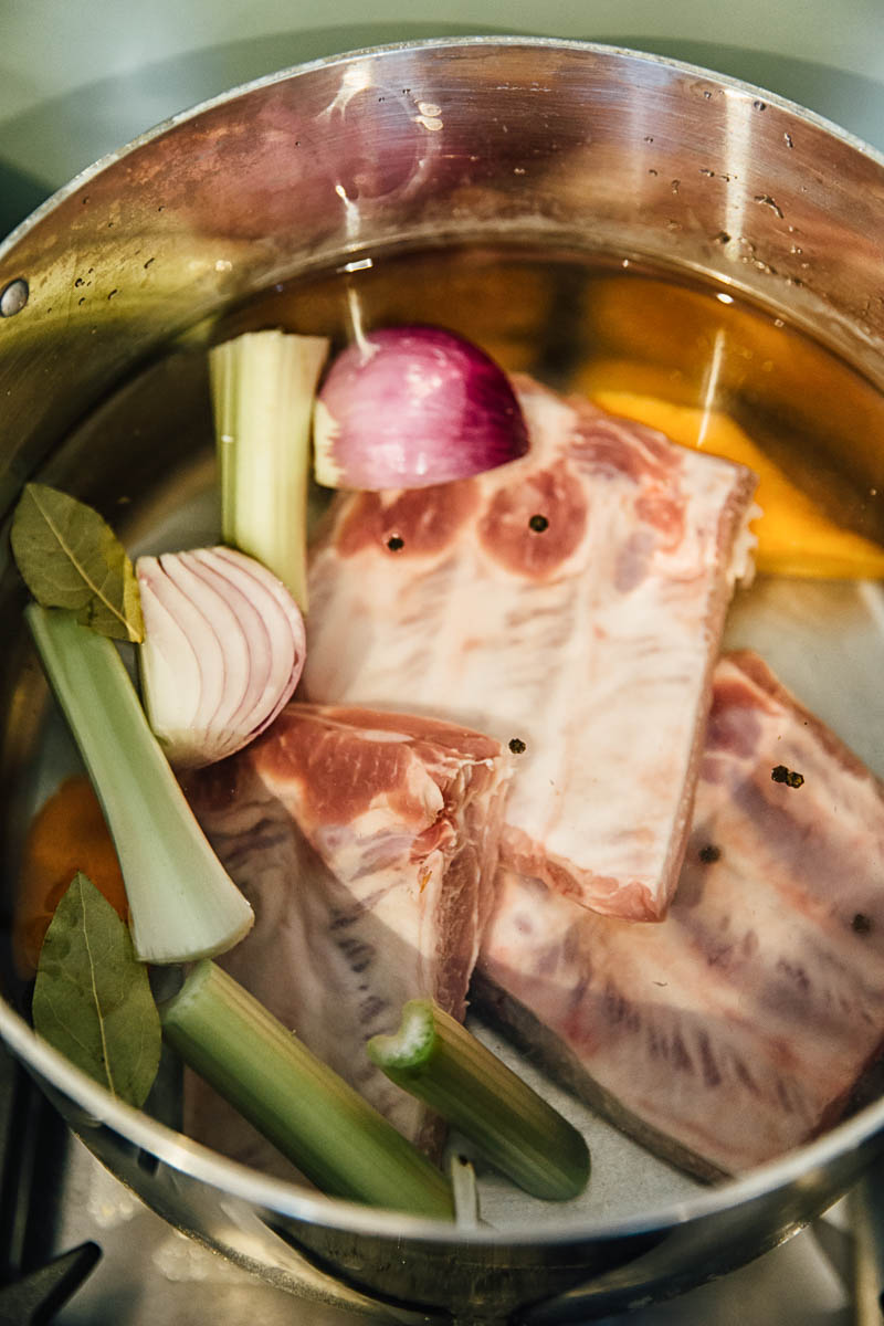 Stock pot for borscht