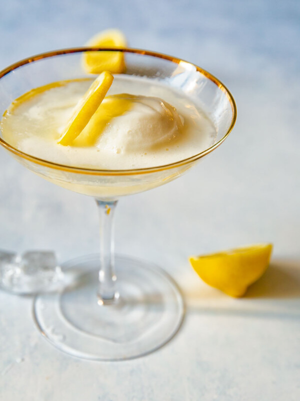 Sgroppino cocktail sgroppino in a glass