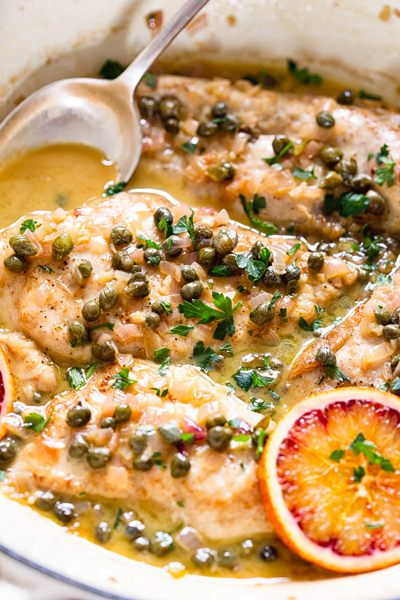 Chicken Paillard In Sherry Caper Sauce Vikalinka