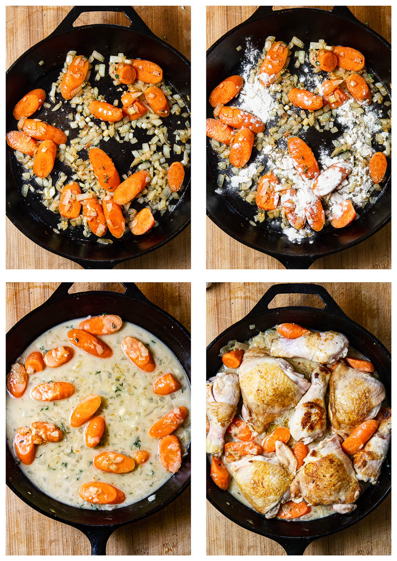 Chicken Casserole Process Steps 