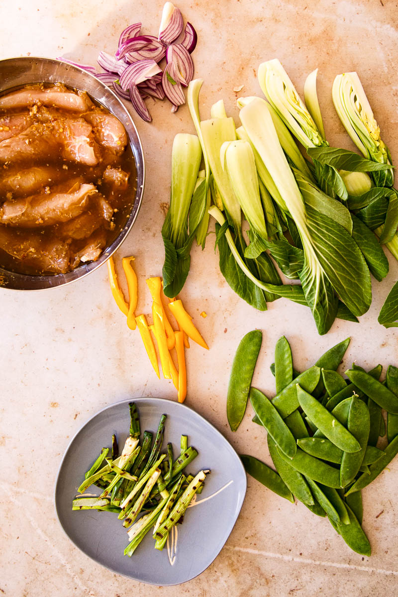 Teriyaki chicken stir fry ingredients