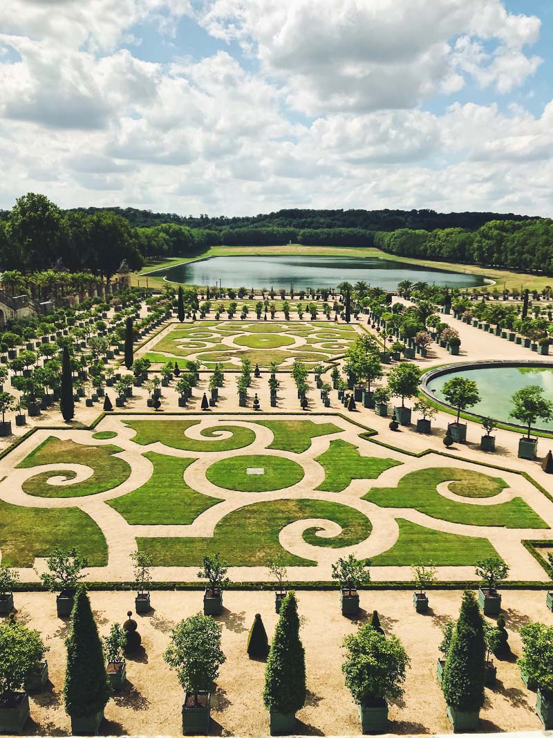 Gardens at Versailles seen from near the Palace