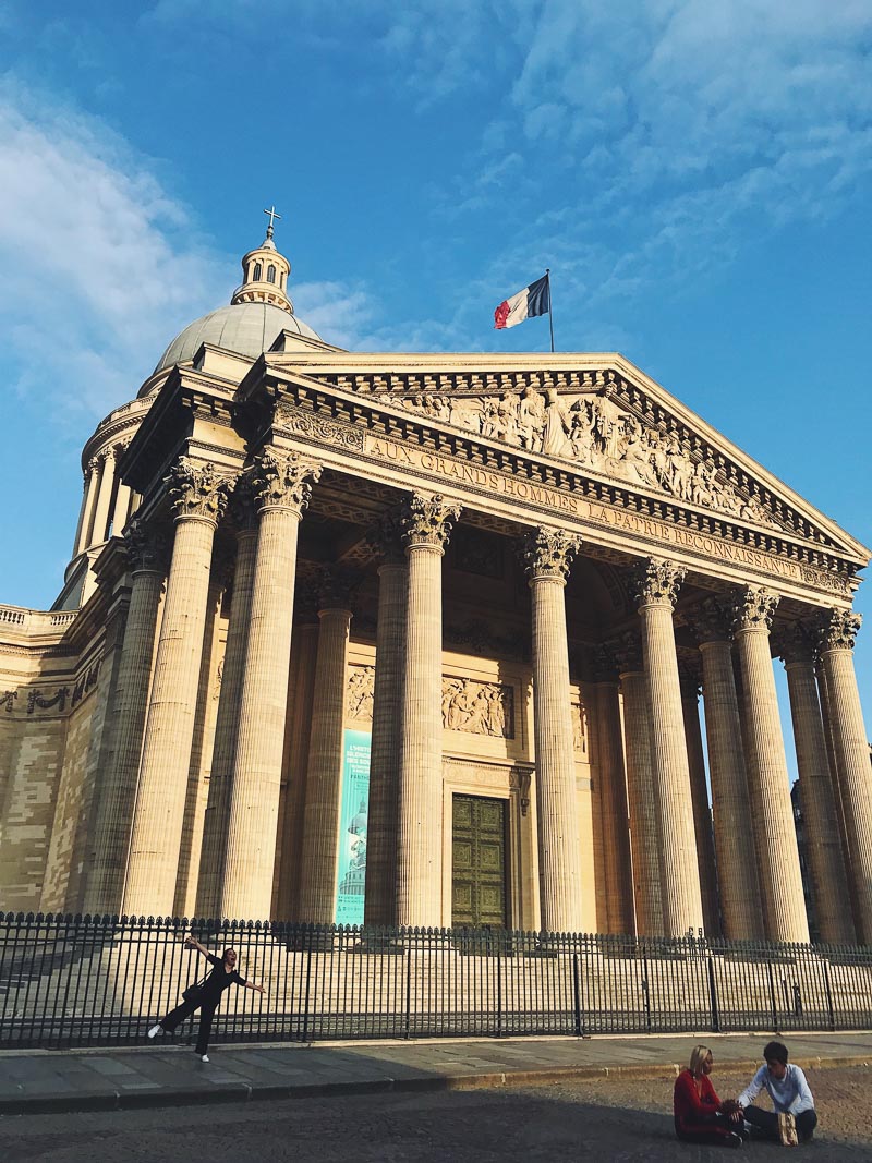 View of the Panthéon in the Latin Quarter