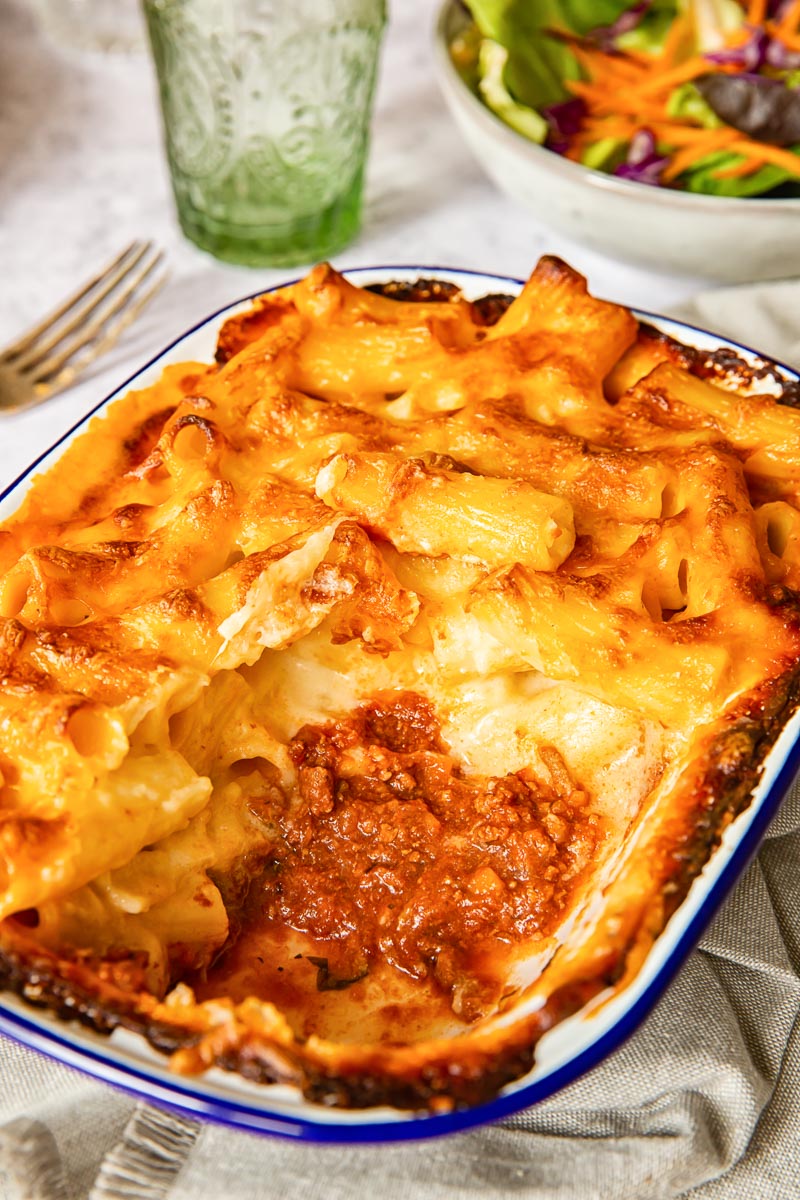 Layered Italian Baked Mac And Cheese Vikalinka