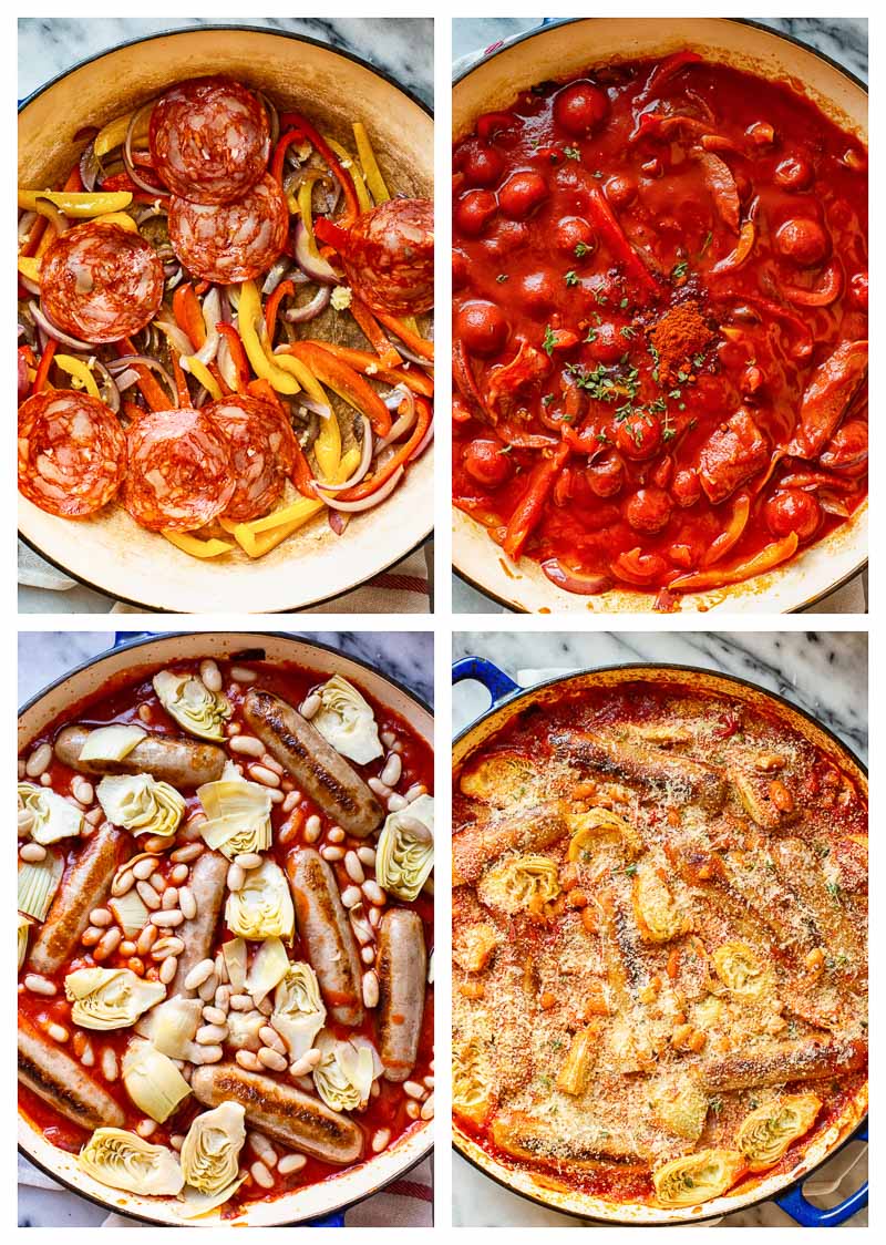 Sausage Casserole Process Images