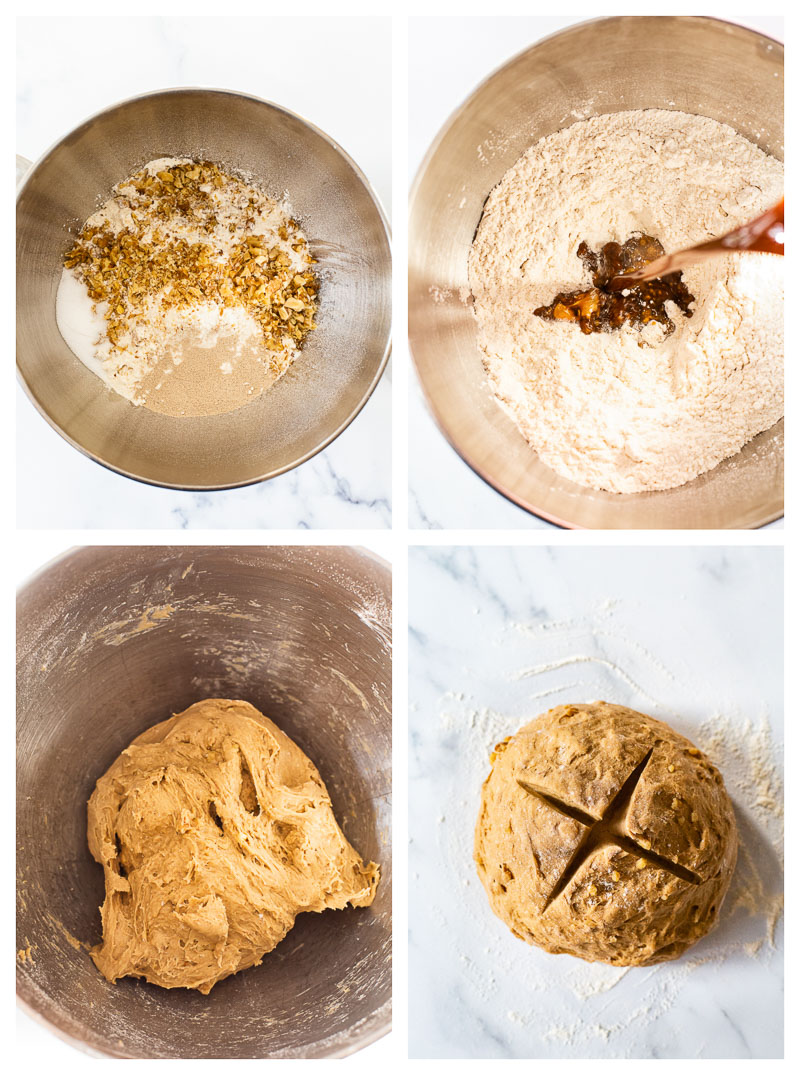 4 Stages of rye bread making