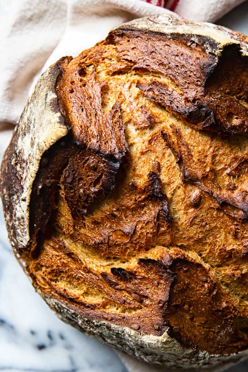 Dark Rye Bread Loaf