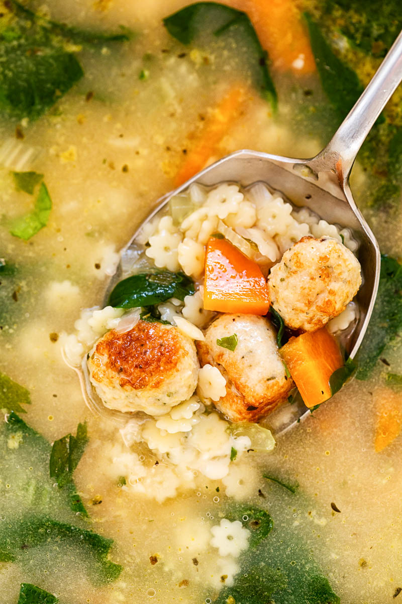 Italian Wedding Soup closeup