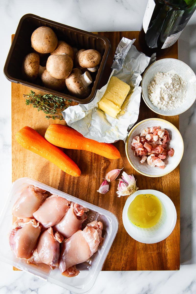 Chicken stew ingredients 