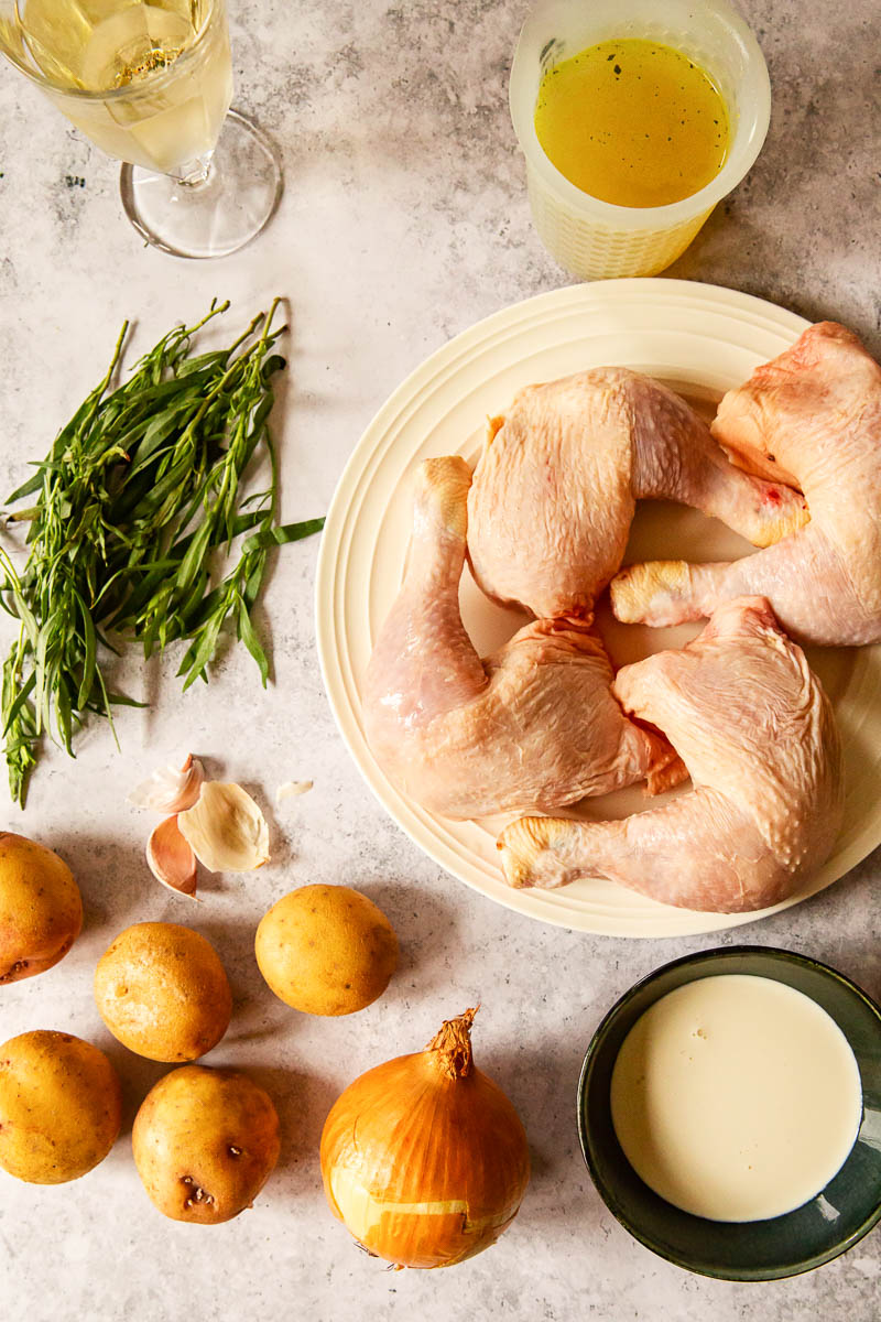 tarragon chicken and potatoes ingredients