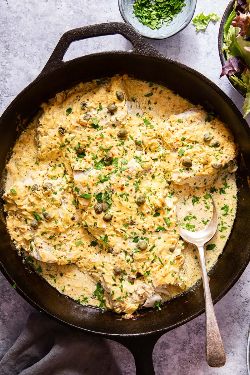 Baked Cod With Mustard Sauce Vikalinka,Farm To Table Cookbook
