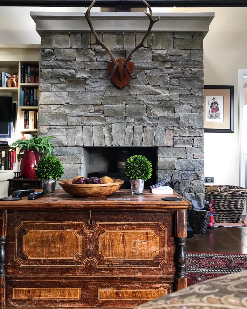 an interior of a living room