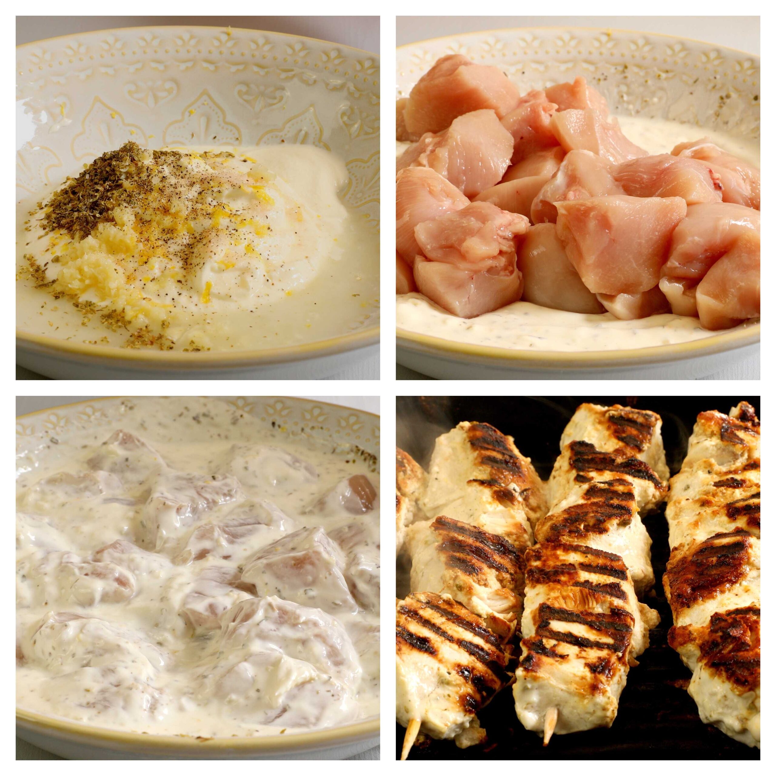 chicken souvlaki recipe process photos