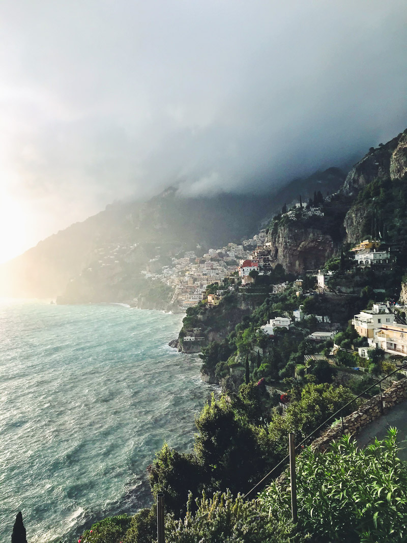 a view of Amalfi coast