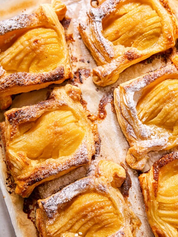 puff pastry pear tarts