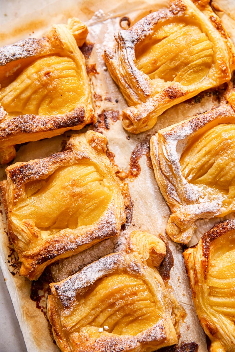 puff pastry pear tarts 