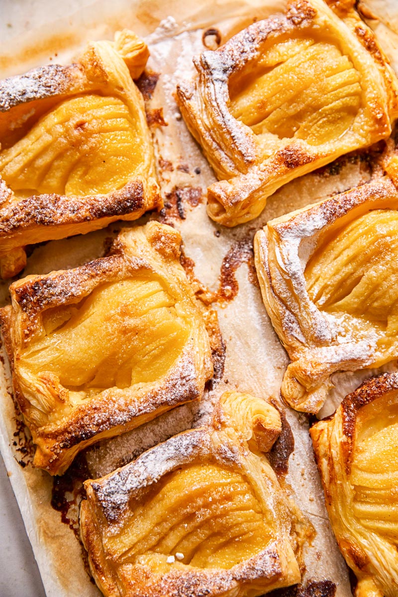 puff pastry pear tarts