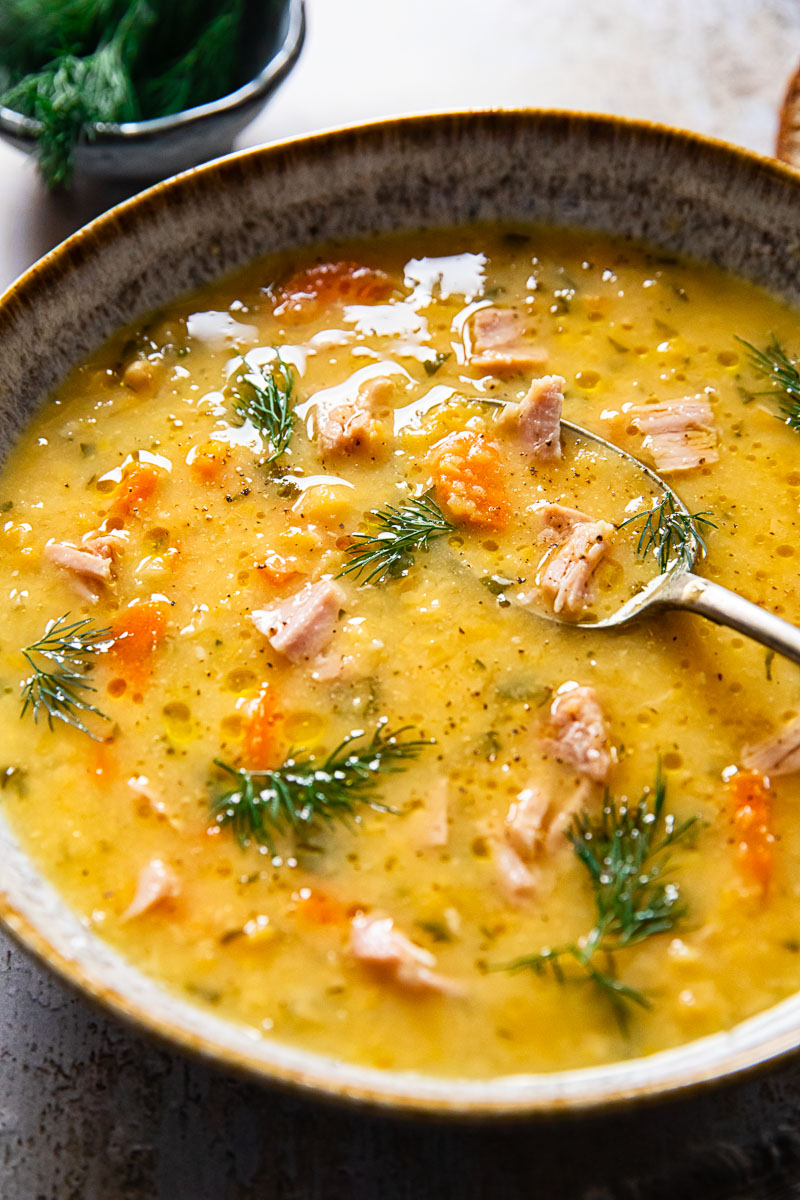 Yellow Split Pea and Bacon Soup - Erren's Kitchen