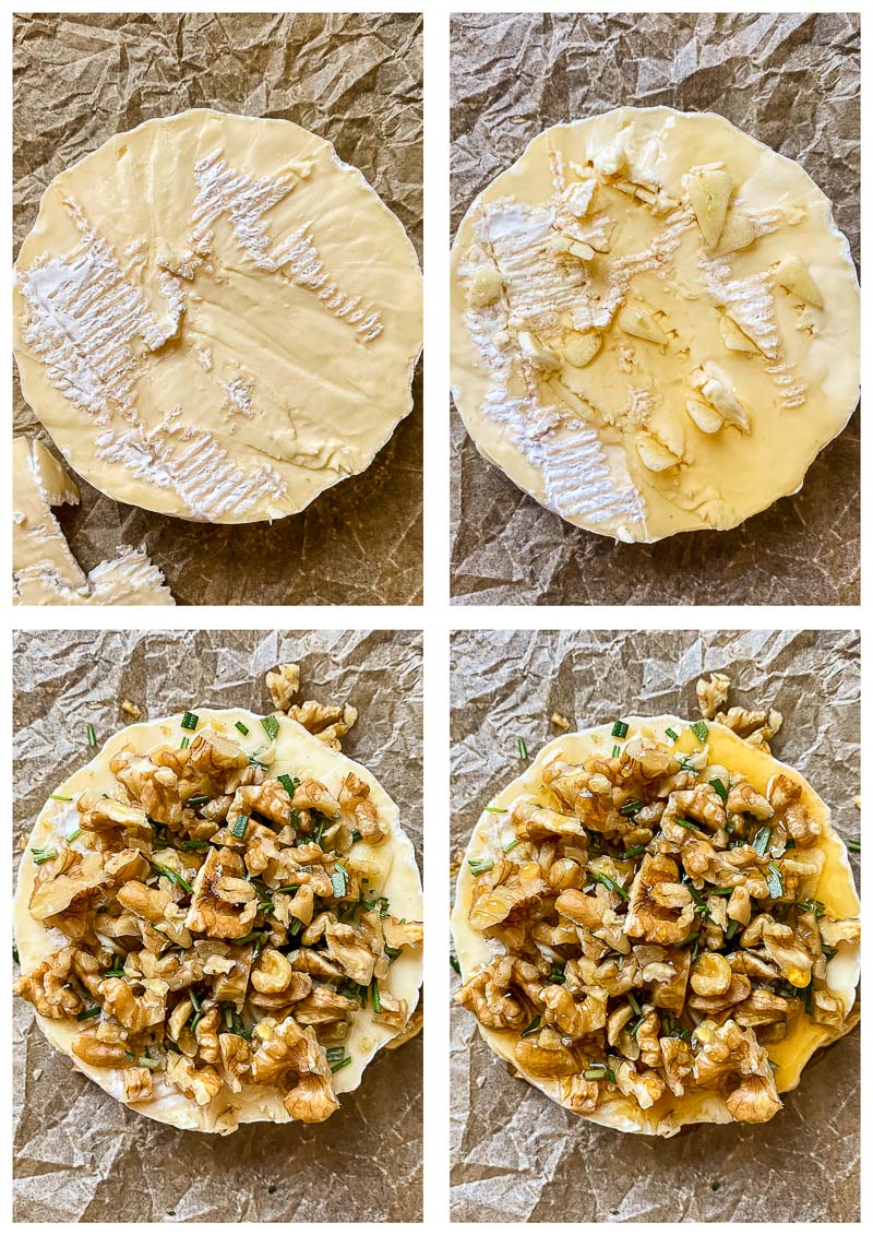 baked brie process images