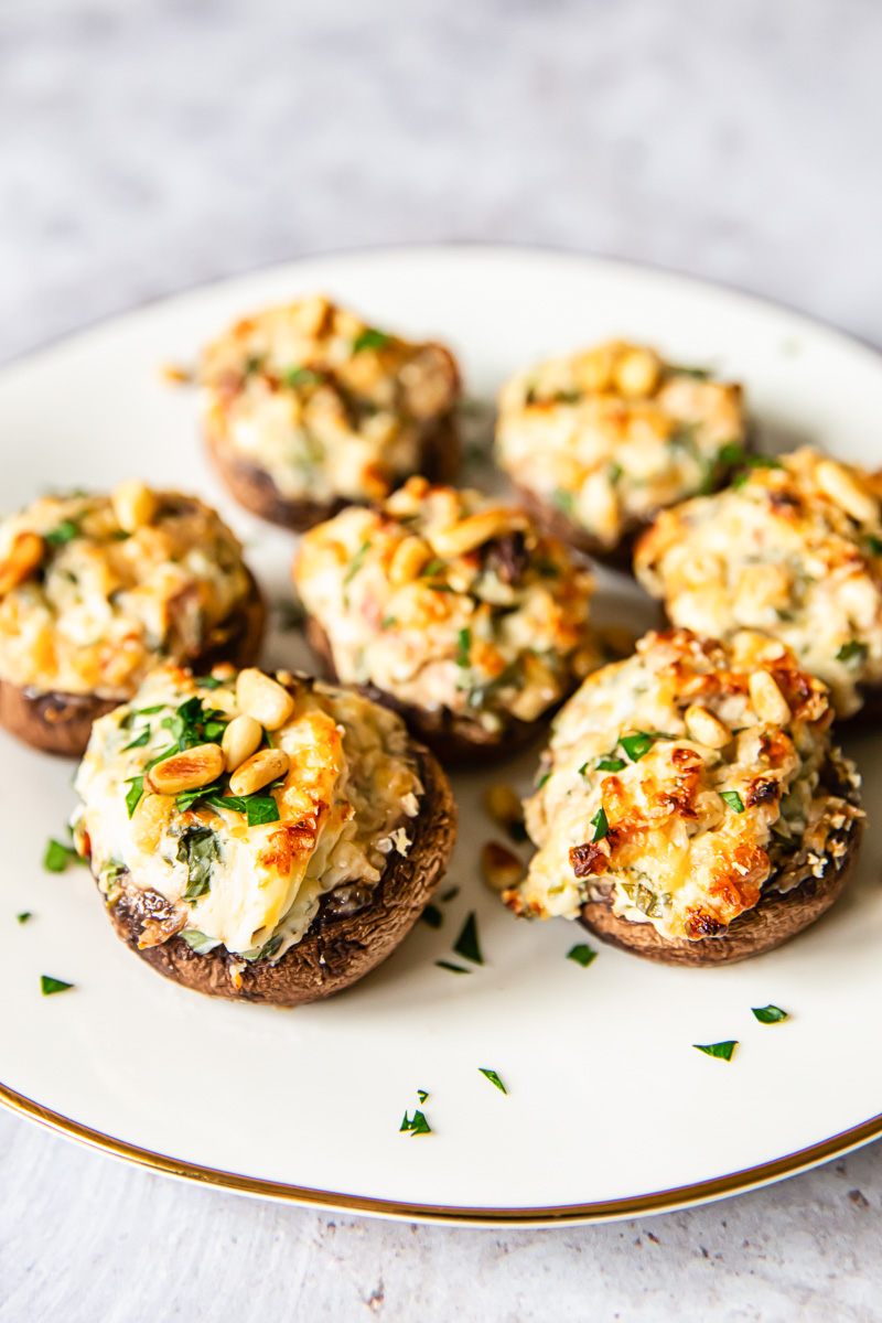 Stuffed Mushrooms with Cream Cheese and Prosciutto