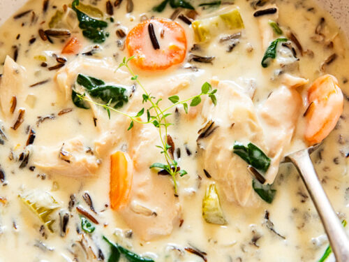 Creamy Chicken and Wild Rice Soup with Mushrooms - Julia's Album