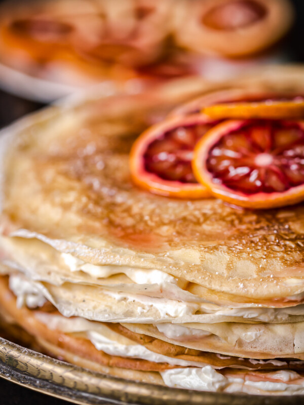 crepe cake closeup