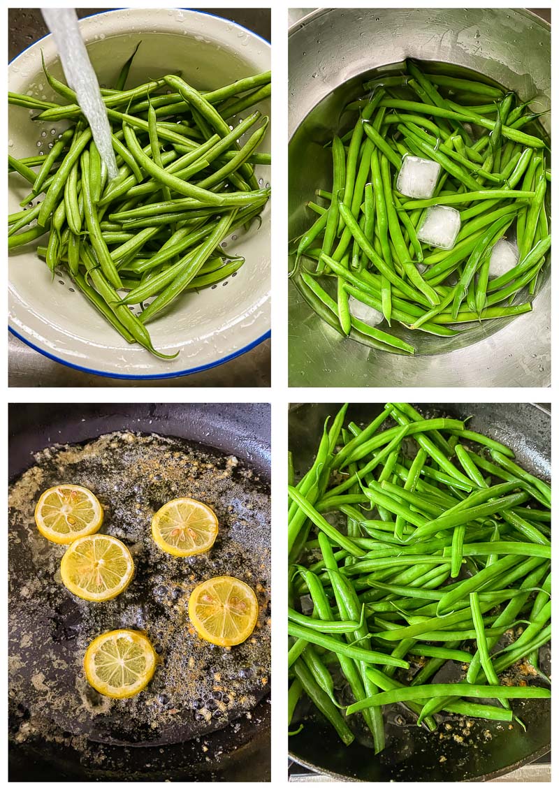 green bean recipe process images