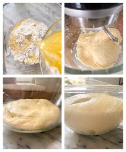 nutella roll dough process images