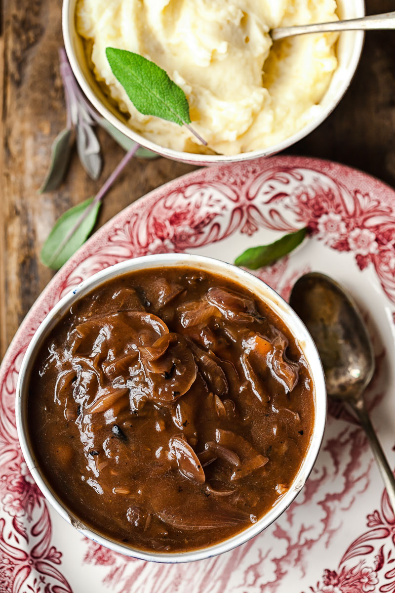 Red Onion Gravy From Scratch - Slow The Cook Down