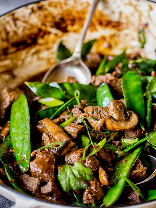 beef stir fry with snow peas